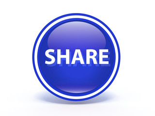 share circular icon on white background