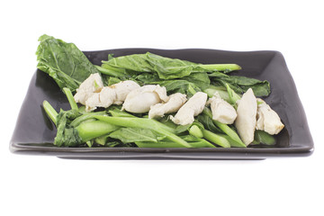 chinese broccoli with oyster sauce