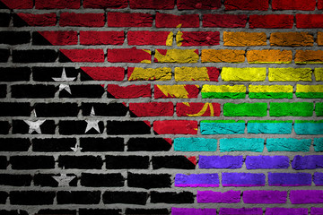 Dark brick wall - LGBT rights - Papua New Guinea