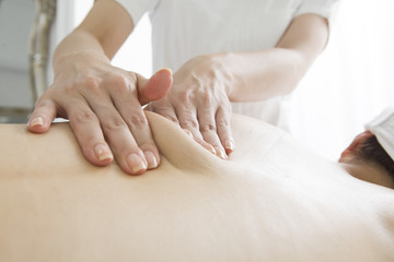 Fototapeta na wymiar Slimming back massage