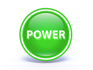 power circular icon on white background