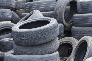 Old car tires