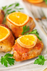 Roast Chicken with Oranges
