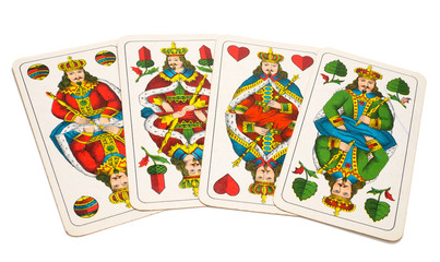 altes antikes kartenspiel, skatspiel, doppelkopf