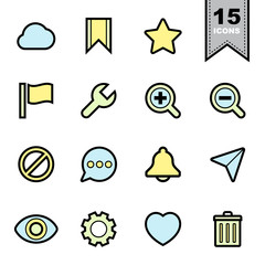 Interface icons set