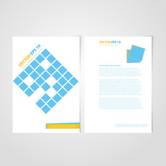 Flyer template back and front design.