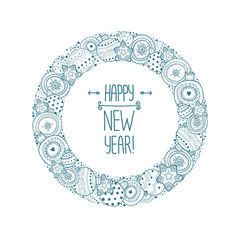 Happpy new year frame