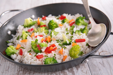 rice cooked with vegetables