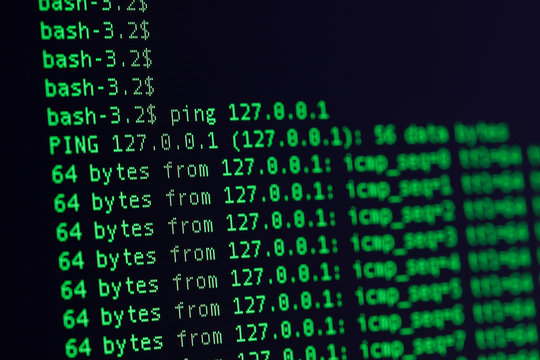 UNIX bash shell green color on black background