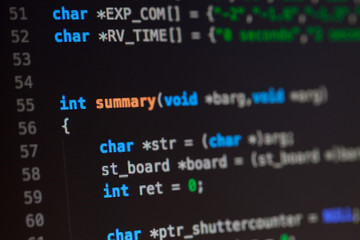 C computer language source code