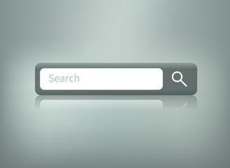 search button with reflection