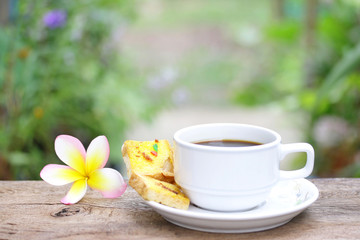 Bread and coffee