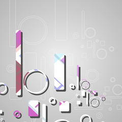 Colorful abstract circles background