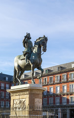Obraz premium statue of King Philip III, Madrid