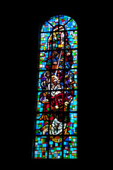 Vitrail de l'église St Pierre et St Paul à Eguisheim, Alsace