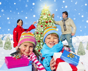 Christmas Holiday In The Snow