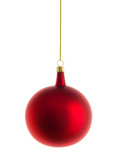 christmas ball with clipping path included