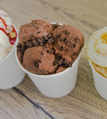Schokoladen Eiskrem chocolate ice cream