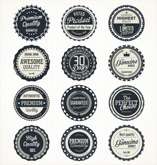 Quality retro vintage badges collection