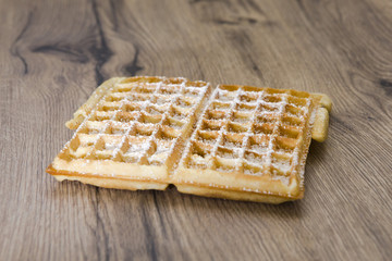 Frische heiße Waffeln nach Brüsseler Art