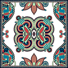 Traditional ornamental floral paisley bandanna. You can use this