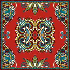 Traditional ornamental floral paisley bandanna. You can use this