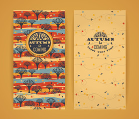 Autumn background with Typography