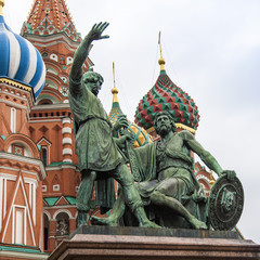 Moscow, Russia. A monument to national hero