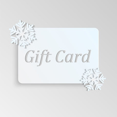 Frame decorated with snowflakes with place for your text