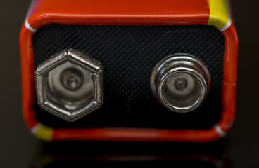 Close up Battery details