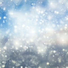 Fototapeta premium Niebieskie tło uroczysty światła