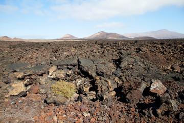 Mountain on Lanzarote, Canarian island Spain