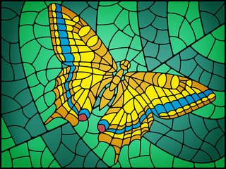 Stained glass butterfly