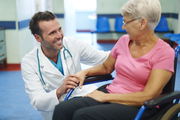 Contact with patient is very important