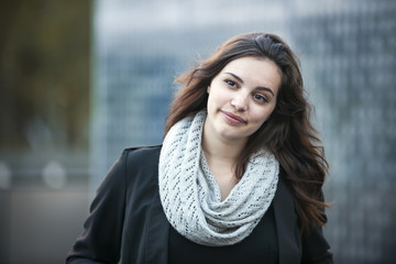 Young brunette woman
