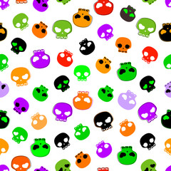 Obraz premium halloween seamless pattern