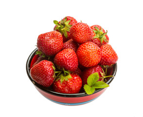 Strawberry in the bowl