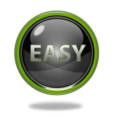 easy circular icon on white background