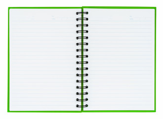 Green notebook