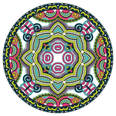 decorative design of circle dish template, round geometric patte