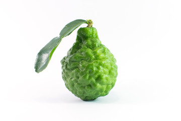 Bergamot on white background