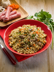 rice with sausage