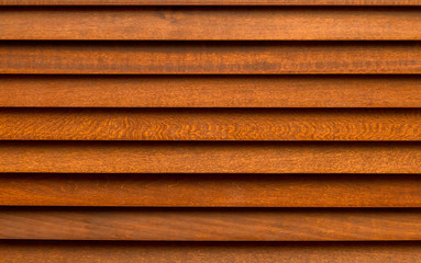 Brown wooden curtain.