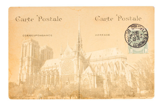 old Paris postcard