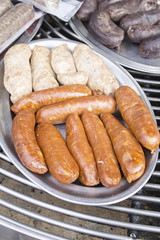 Sausages and raw sausage