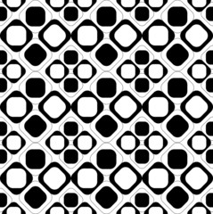 Black and white geometric seamless pattern.