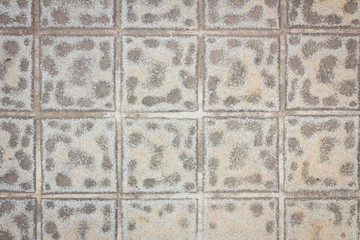 Grungy and square concrete wall
