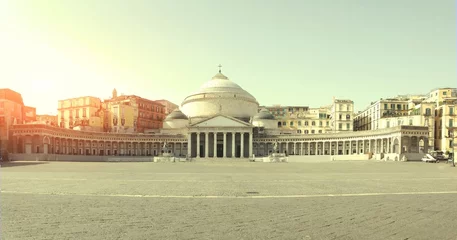 Foto auf Acrylglas Piazza del Plebiscito in Neapel © Vincenzo De Bernardo