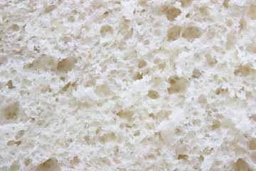 background white porous soft bread crumb