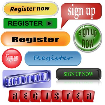 10 different "Register" ; buttons